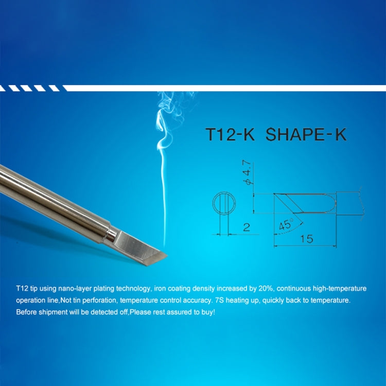 QUICKO T12-K Lead-free Soldering Iron Tip