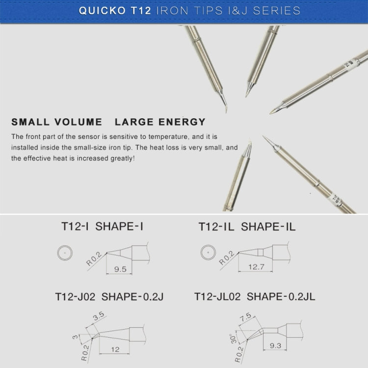 QUICKO T12-J02 Lead-free Soldering Iron Tip
