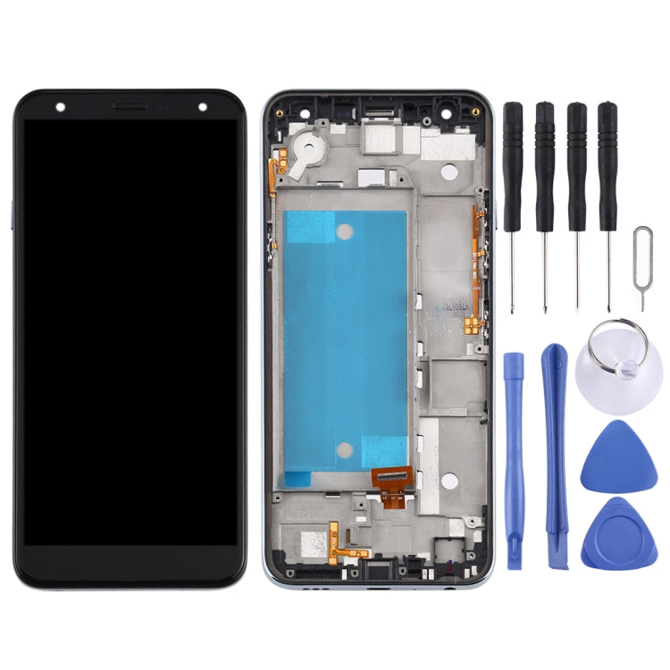 LCD Screen and Digitizer Full Assembly with Frame for LG K40 LMX420 / X4 2019 / K12 Plus,Double SIM, For LG K40(Double SIM)