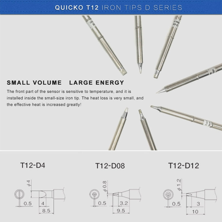 QUICKO T12-D12 Lead-free Soldering Iron Tip