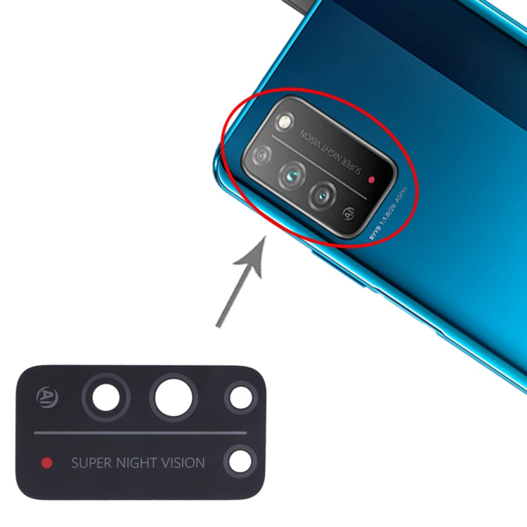 For Huawei Honor X10 5G 10pcs Back Camera Lens , For Huawei Honor X10 5G
