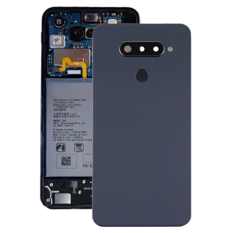 Original Battery Back Cover with Camera Lens Cover for LG Q70 / LM-Q730N(KR Version), For LG Q70(Original)