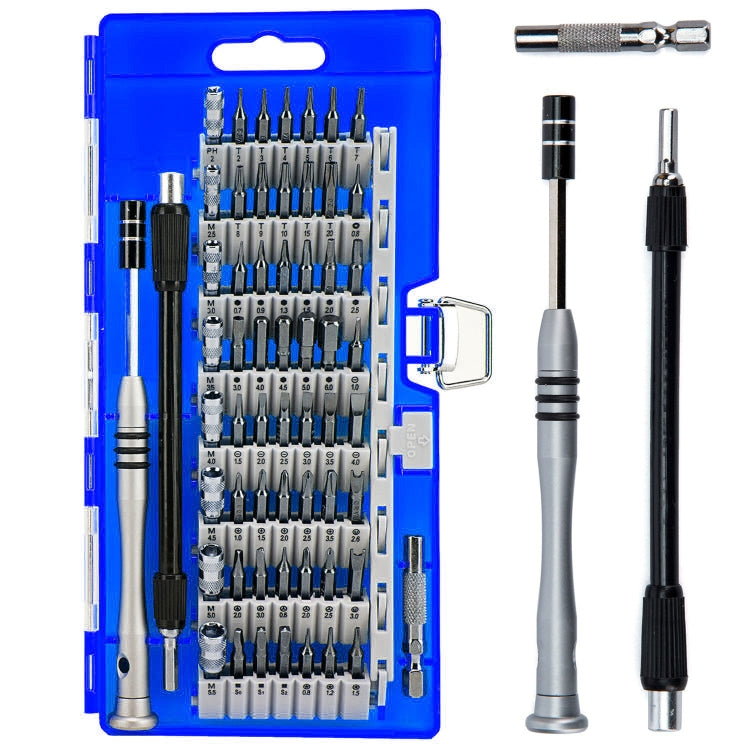 60 in 1 S2 Tool Steel Precision Screwdriver Nutdriver Bit Repair Tools Kit, 60 in 1 (Green), 60 in 1 (Blue), 60 in 1 (Yellow), 60 in 1 (Orange)