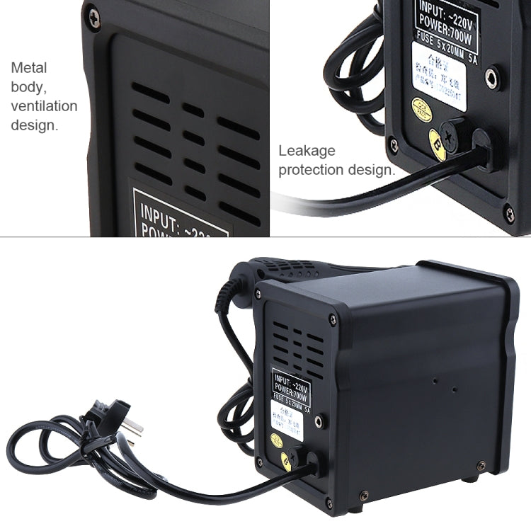 Kaisi K-858D SMD Hot-Air Soldering Station LED Digital Display Support Controllable Temperature for Desoldering + Air Nozzles, US Plug