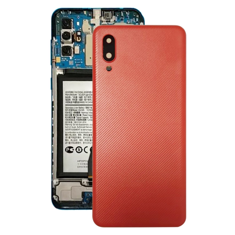 For Samsung Galaxy A02 Battery Back Cover with Camera Lens Cover , For Samsung Galaxy A02, For Samsung Galaxy A02(With Camera Lens)