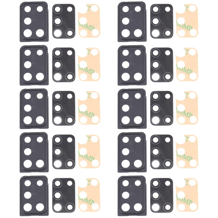 For Samsung Galaxy A21s SM-A217 10pcs Camera Lens Cover, For Samsung Galaxy A21s
