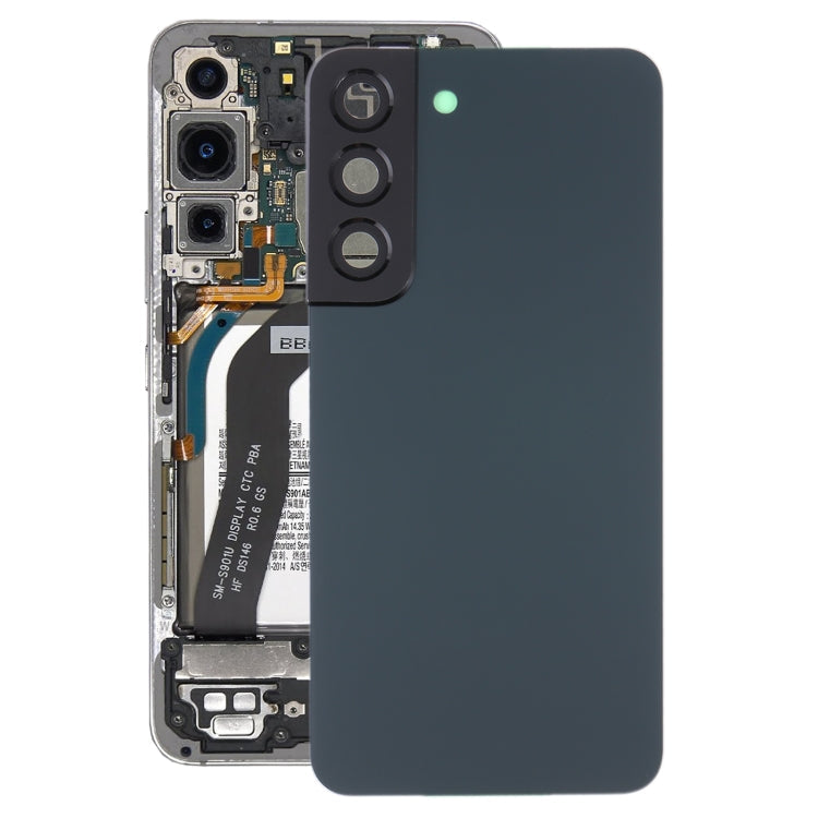 For Samsung Galaxy S22 5G SM-S901B Battery Back Cover with Camera Lens Cover , For Samsung Galaxy S22 5G