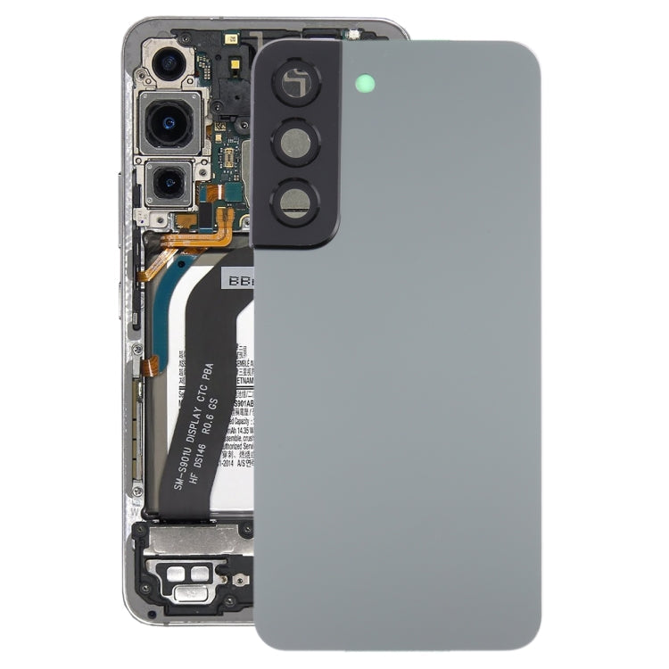 For Samsung Galaxy S22 5G SM-S901B Battery Back Cover with Camera Lens Cover , For Samsung Galaxy S22 5G