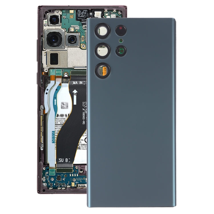 For Samsung Galaxy S22 Ultra 5G SM-S908B Battery Back Cover with Camera Lens Cover , For Samsung Galaxy S22 Ultra 5G