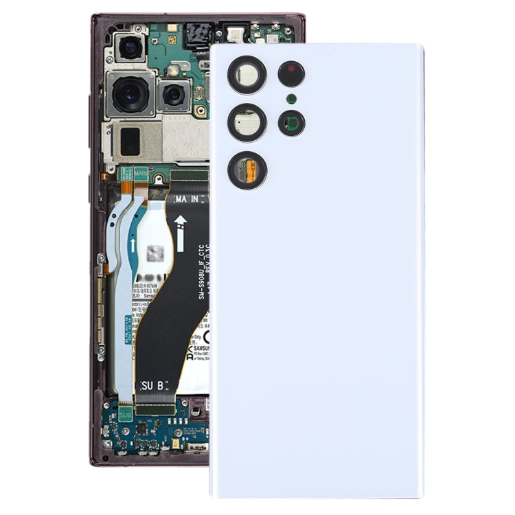 For Samsung Galaxy S22 Ultra 5G SM-S908B Battery Back Cover with Camera Lens Cover , For Samsung Galaxy S22 Ultra 5G