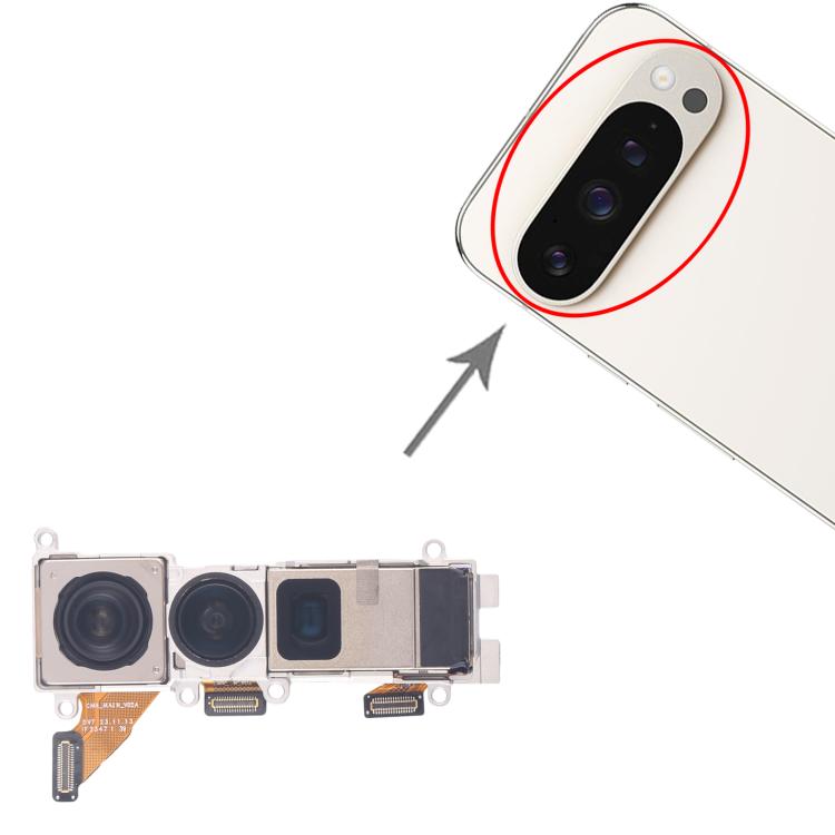For Google Pixel 9 Pro Original Camera Set – Periscope + Wide + Main