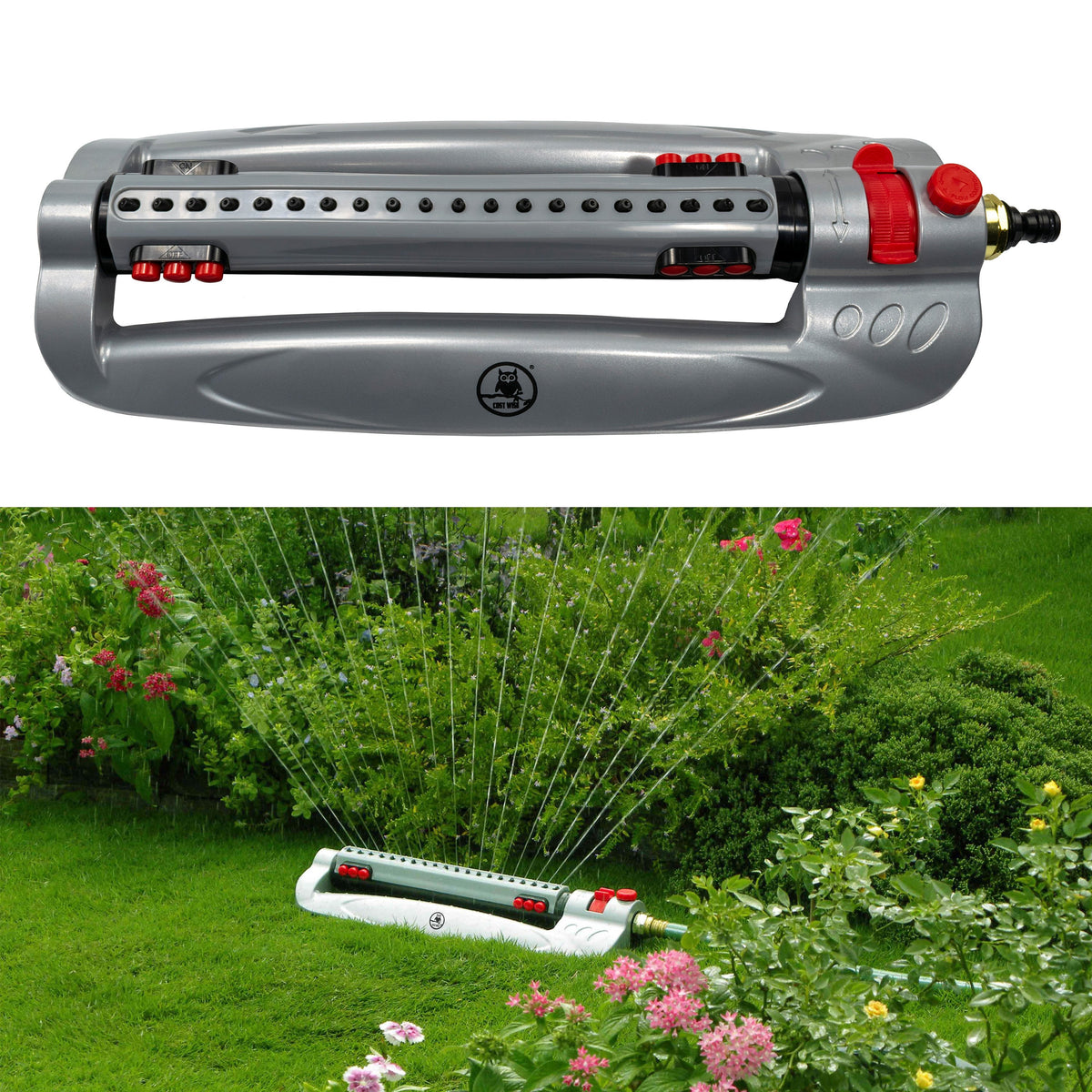 Bar Metal Turbo Oscillating Sprinkler