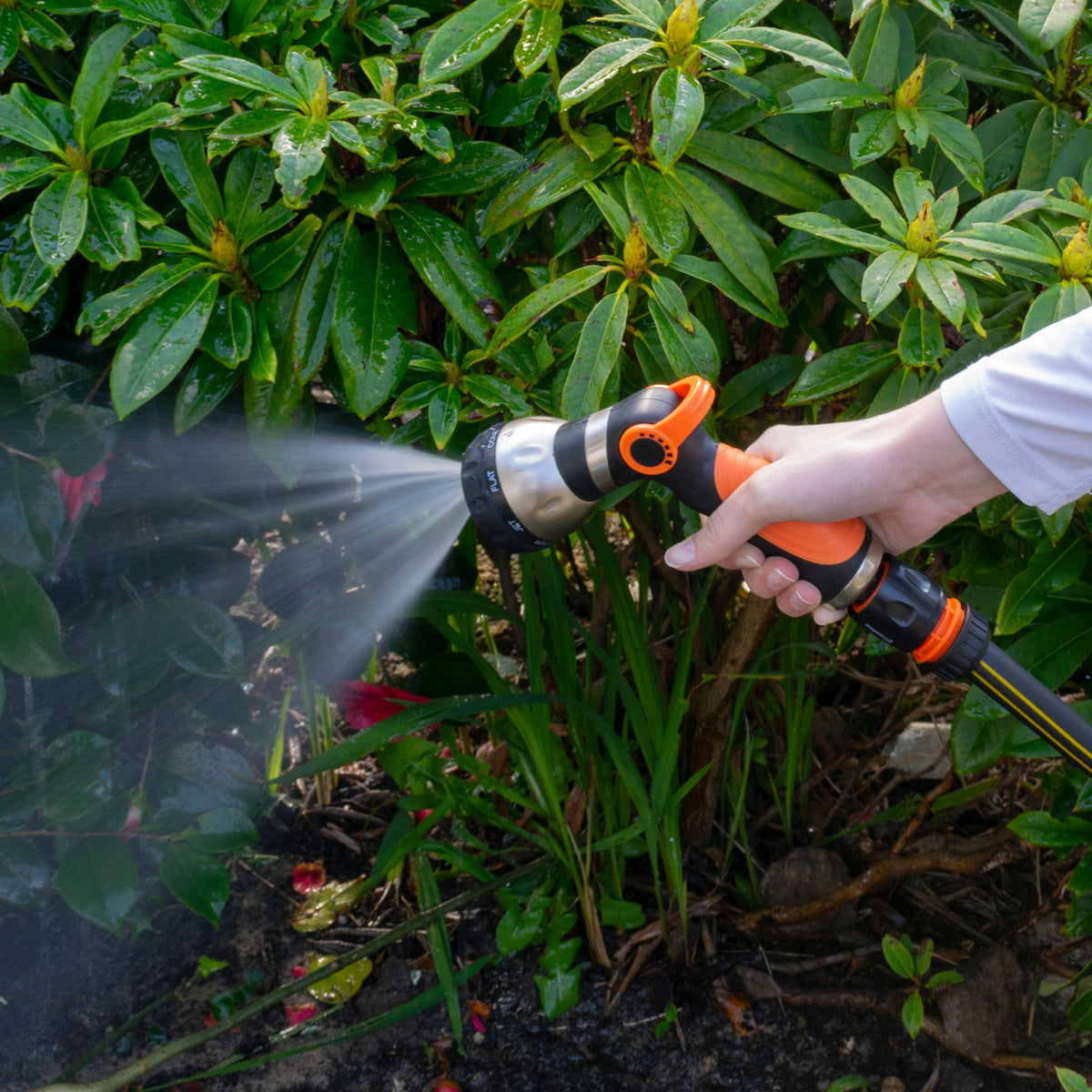Hose Gun Water Sprayer 8-Pattern Multi-Function, Cost Wise Black/Orange