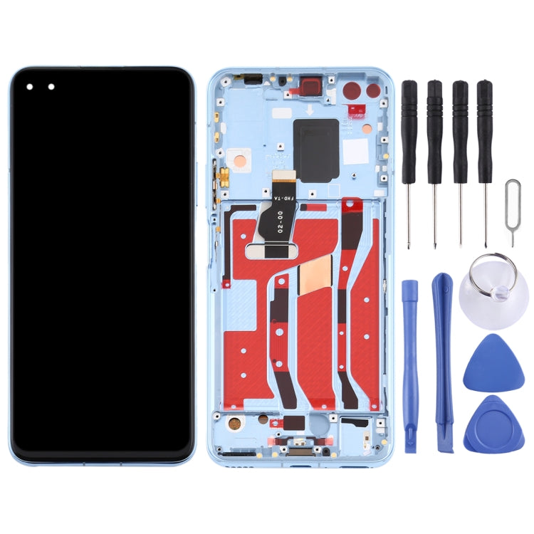 LCD Screen and Digitizer Full Assembly with Frame for Huawei Nova 6 5G, For Huawei Nova 6 5G, For Huawei Nova 6 5G (Dark Blue), For Huawei Nova 6 5G(Purple)