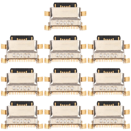 10 PCS Charging Port Connector for Xiaomi Redmi Note 8T, For Xiaomi Redmi Note 8T