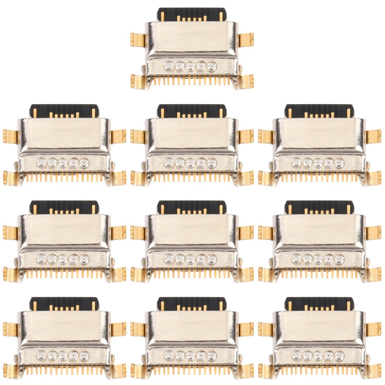 10 PCS Charging Port Connector for Xiaomi Redmi Note 9S / Redmi Note 9 Pro Max / Redmi Note 9 Pro (India) / Note 10 Lite , For Xiaomi Redmi Note 9S