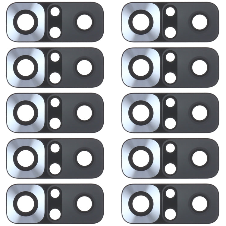 10 PCS Back Camera Lens for Xiaomi Redmi Note 10 4G M2101K7AI M2101K7AG, For Xiaomi Redmi Note 10 4G, For Xiaomi Redmi Note 10 4G(Black)