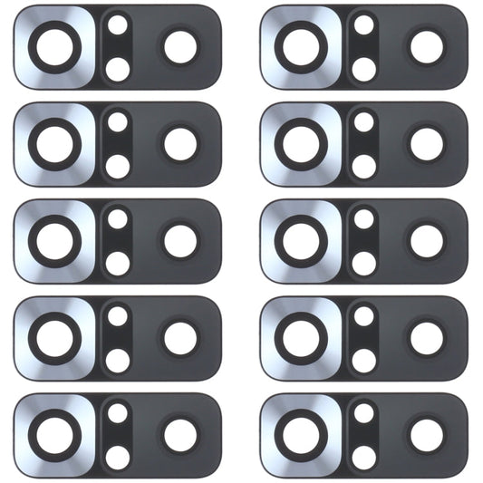 10 PCS Back Camera Lens for Xiaomi Redmi Note 10 4G M2101K7AI M2101K7AG, For Xiaomi Redmi Note 10 4G, For Xiaomi Redmi Note 10 4G(Black)