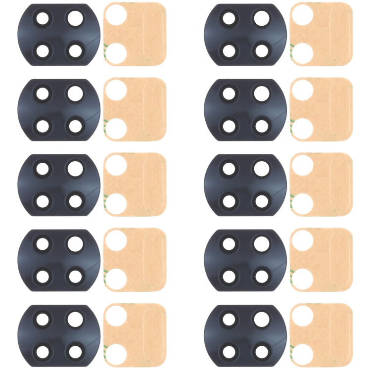 10 PCS Back Camera Lens for Xiaomi Redmi Note 9T 5G M2007J22G, For Xiaomi Redmi Note 9T 5G