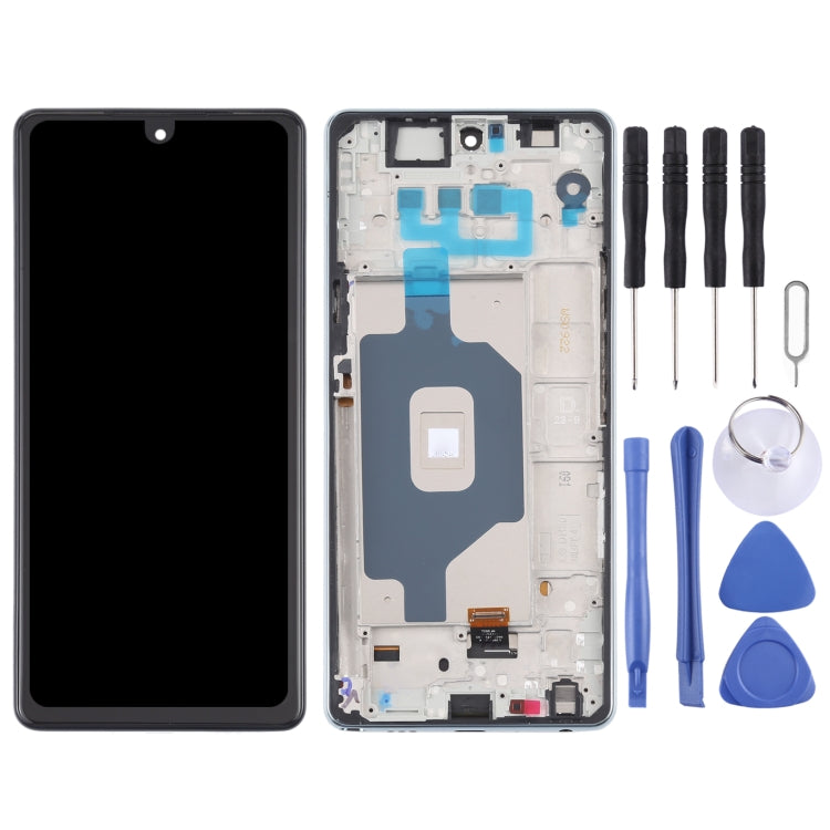 LCD Screen and Digitizer Full Assembly with Frame for LG Stylo 6 / K71 LMQ730TM LM-Q730TM LMQ730HA LM-Q730HA