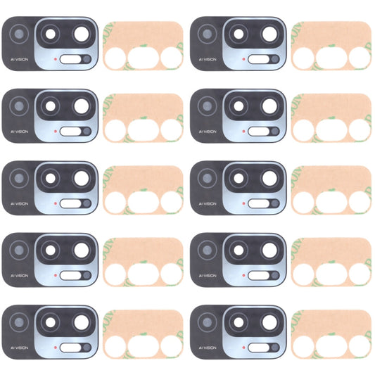 10 PCS Back Camera Lens for Xiaomi Redmi Note 10 5G / Redmi Note 10T 5G M2103K19G M2103K19C, For Xiaomi Redmi Note 10 5G