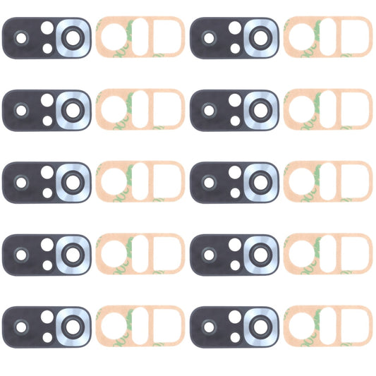 10 PCS Back Camera Lens for Xiaomi Redmi Note 10S M2101K7BG M2101K7BI M2101K7BNY, For Xiaomi Redmi Note 10S(Silver), For Xiaomi Redmi Note 10S(Black)