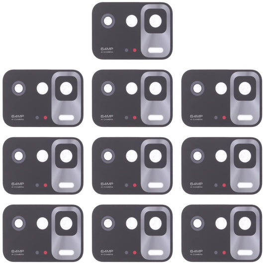 10 PCS Back Camera Lens for Xiaomi Redmi Note 10 Pro 5G / Poco X3 GT, For Xiaomi Redmi Note 10 Pro 5G / Poco X3 GT