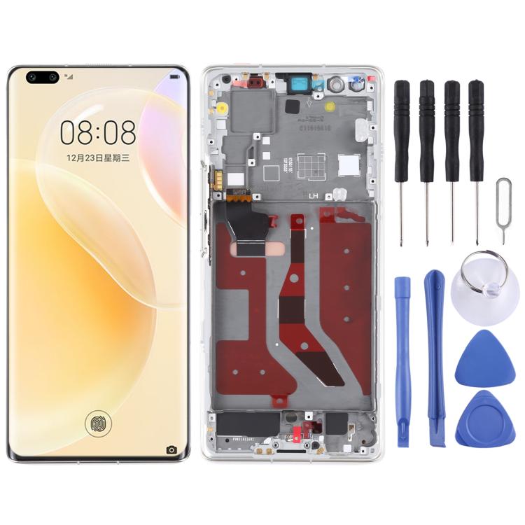 LCD Screen and Digitizer Full Assembly With Frame for Huawei Nova 8 Pro 5G, For Huawei Nova 8 Pro 5G