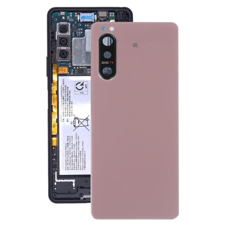 Battery Back Cover with Camera Lens Cover for Sony Xperia 5 II, For Sony Xperia 5 II