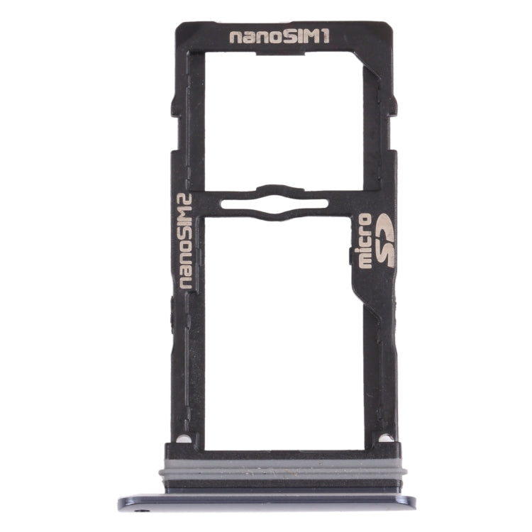 Nano SIM Card Tray + Nano SIM Card Tray / Micro SD Card Tray for LG G8S ThinQ LMG810, LM-G810, LMG810EAW, For LG G8S ThinQ