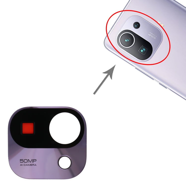Back Camera Lens for Xiaomi Mi 11 Pro M2102K1AC, For Xiaomi Mi 11 Pro (Purple), Xiaomi Mi 11 Pro (Black), For Xiaomi Mi 11 Pro (Green)