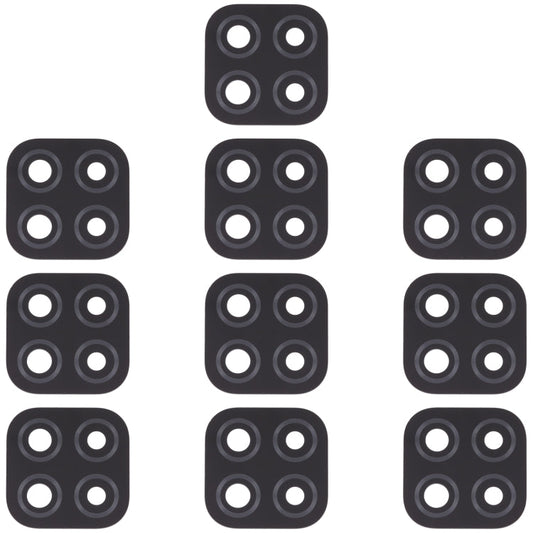 10 PCS Back Camera Lens for Xiaomi Redmi 9C / Redmi 9 (India) / Redmi 9C NFC / Poco C3, For Xiaomi Redmi 9C / Redmi 9 (India) / Redmi 9C NFC / Poco C3