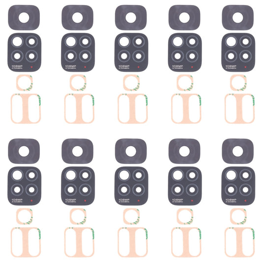 10 PCS Back Camera Lens For Xiaomi Redmi Note 11S 2201117SG 2201117SI, For Xiaomi Redmi Note 11S