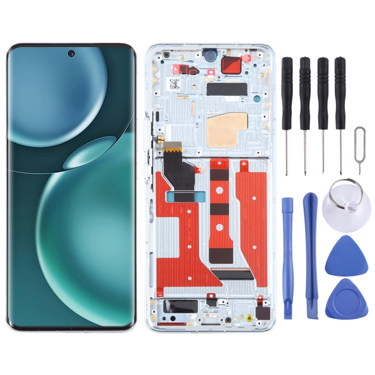 Original LCD Screen For Honor Magic4 Digitizer Full Assembly with Frame, For Honor Magic4 (Original)