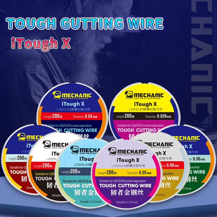 MECHANIC iTough X 200M 0.08MM LCD OLED Screen Cutting Wire