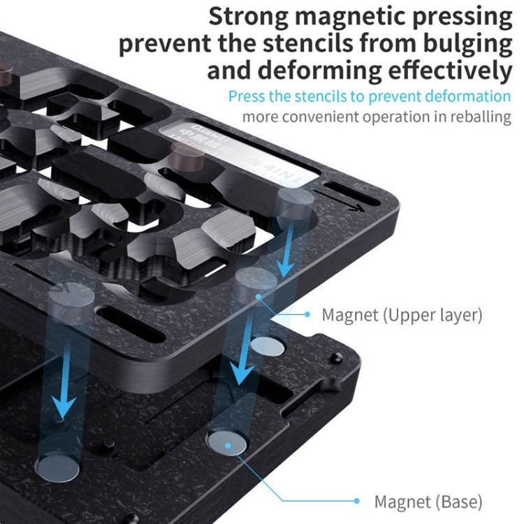 Qianli 4 in 1 Middle Frame Reballing Platform For iPhone 12 / 12 Pro / 12 Mini / 12 Pro Max, For iPhone 12 / 12 Pro / 12 Mini / 12 Pro Max