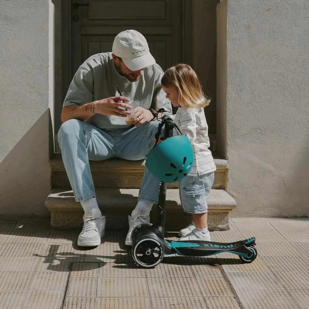 smarTrike Xtend Ride On Scooter Plus - Salmon