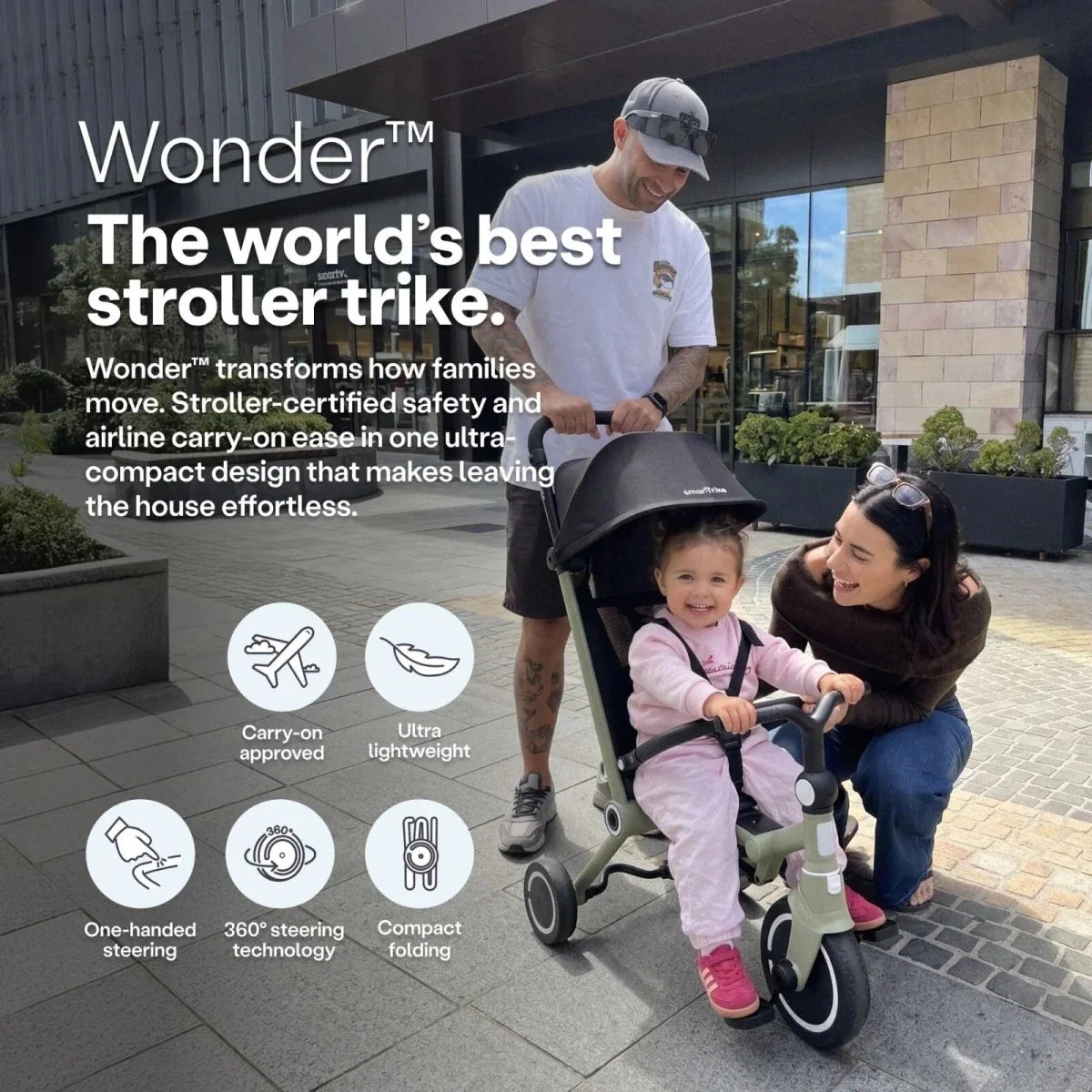 smarTrike Wonder Trike - Olive