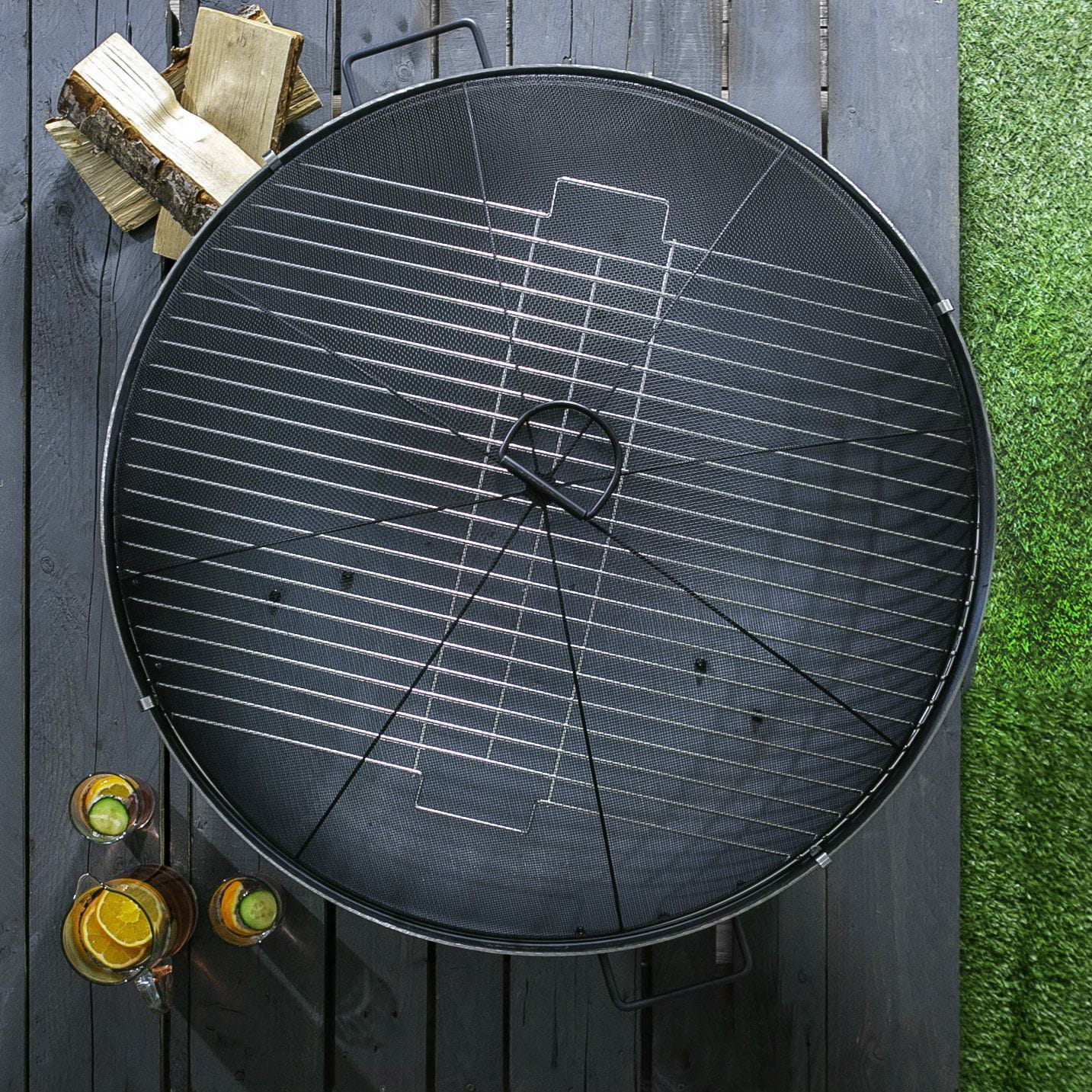72.5cm Round Fire Pit Dome