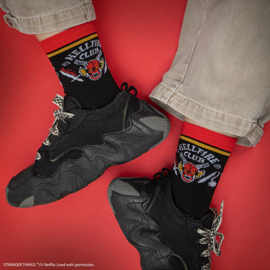 Stranger Things Socks Set of 3 Hellfire Club CR1687