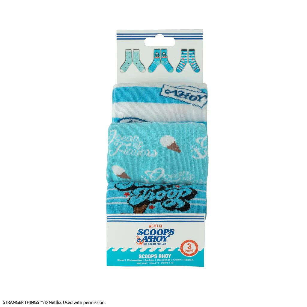Stranger Things Socks Set of 3 Scoops Ahoy CR1680