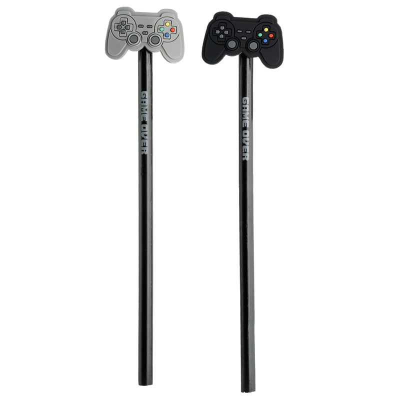 Pencil with PVC Topper - Game Over