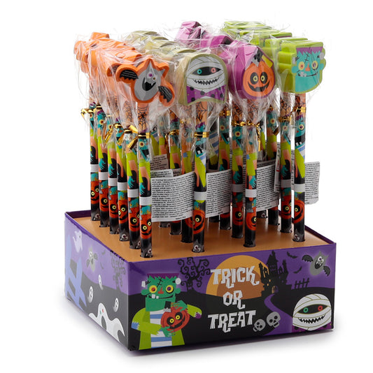 Pencil & Eraser Topper - Pumpkin, Monsters & Ghost