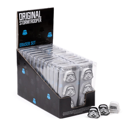 The Original Stormtrooper 3 Piece Shaped Eraser Set