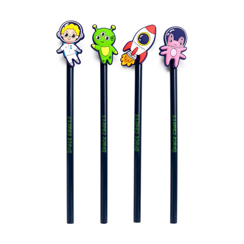 Pencil with PVC Topper - Space Cadet