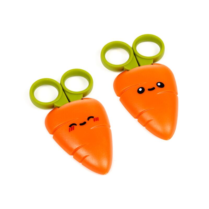 Kids Scissors in Holder - Foodiemals Cecil the Carrot