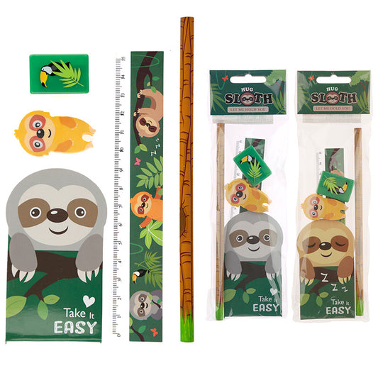 Cute Sloth Design Stationery Set