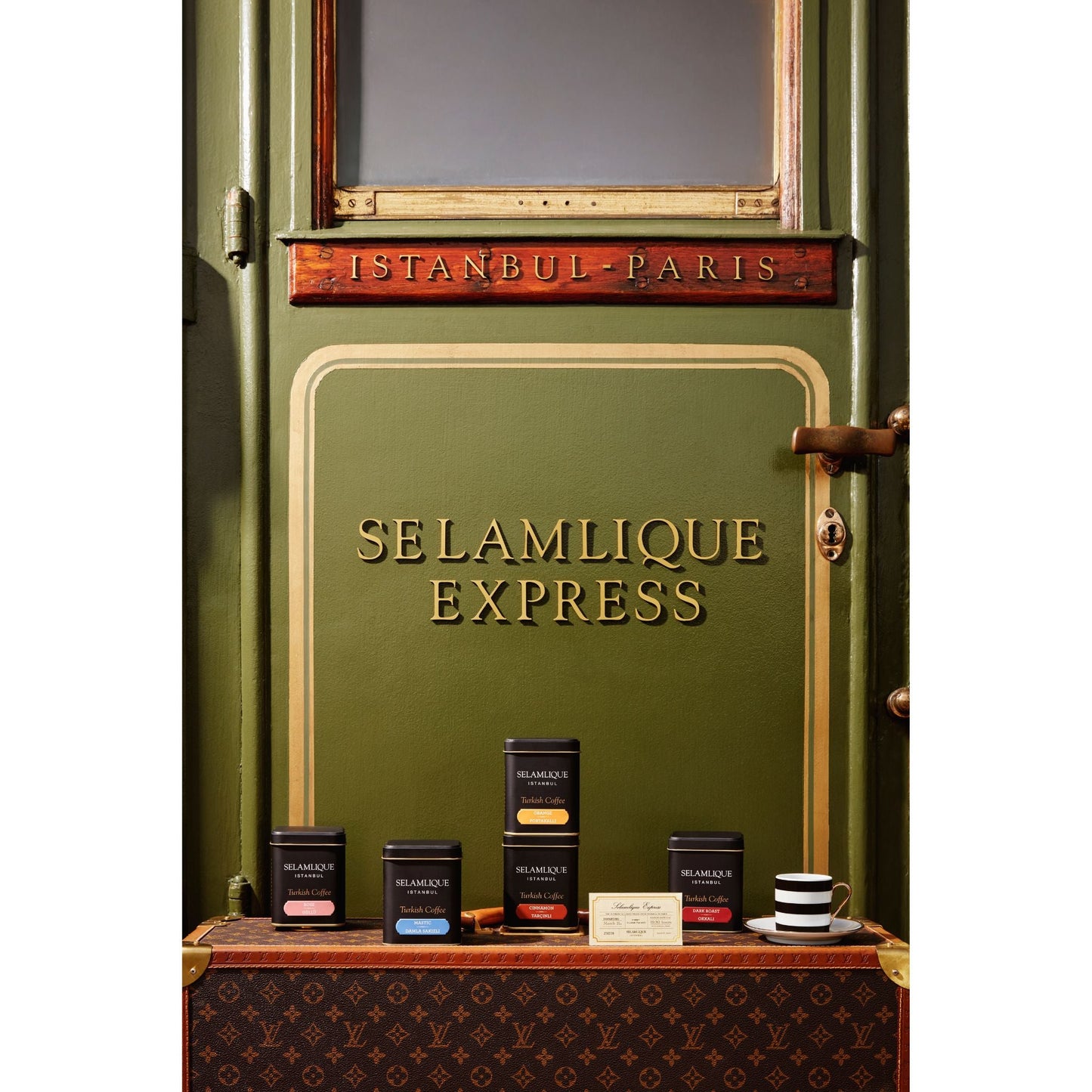 Selamlique Cardamom Flavoured Ground Turkish Coffee – 125g Box