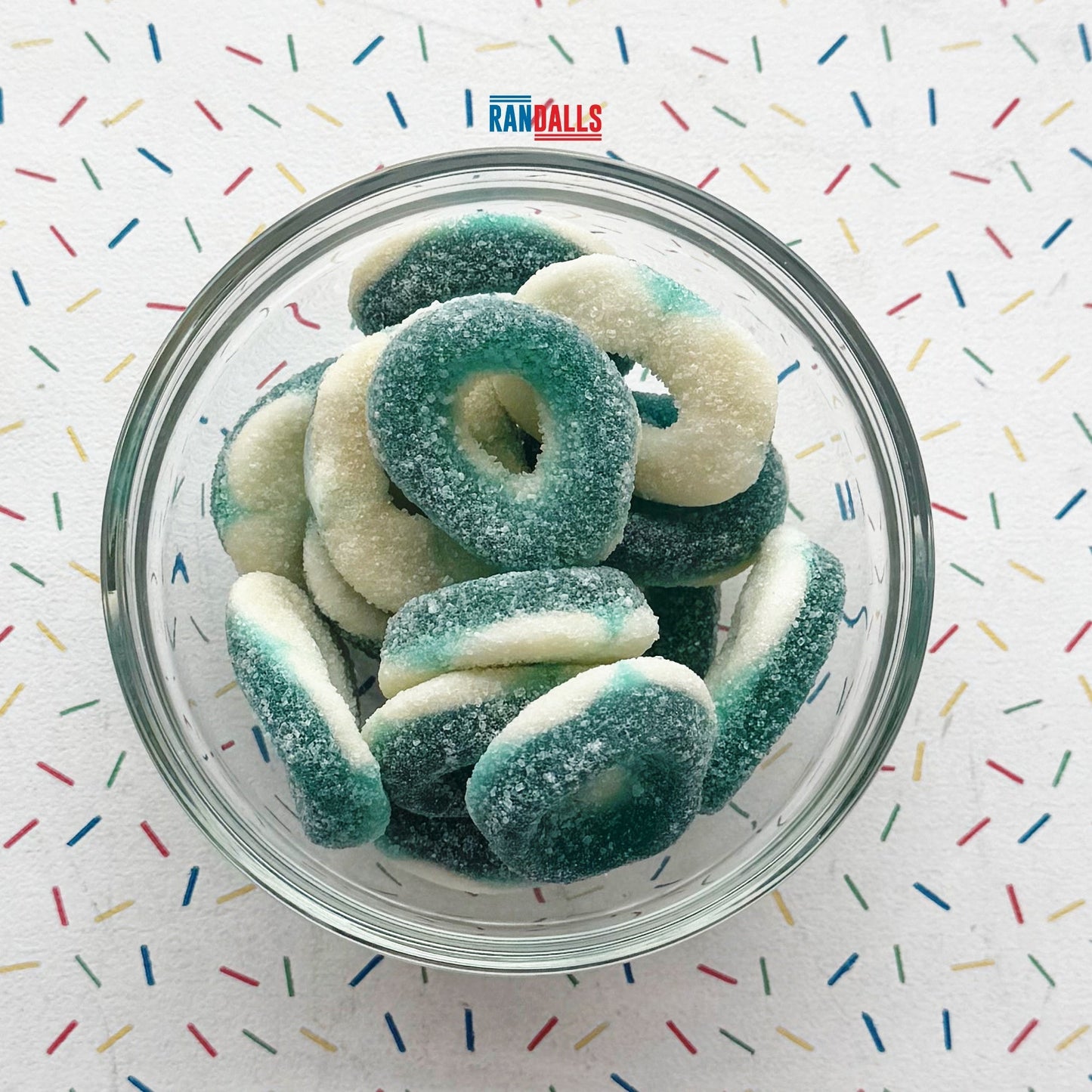 SWEETZONE BLUE RASPBERRY RINGS - 100g (BRITISH)