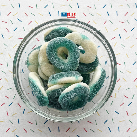 SWEETZONE BLUE RASPBERRY RINGS - 100g